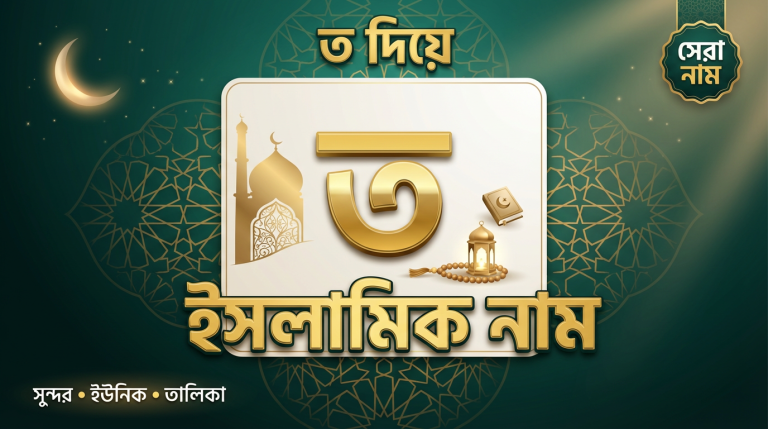 ত দিয়ে ছেলেদের ইসলামিক নাম